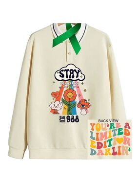Stay mental health graphic pullover sweatshirt size XXL